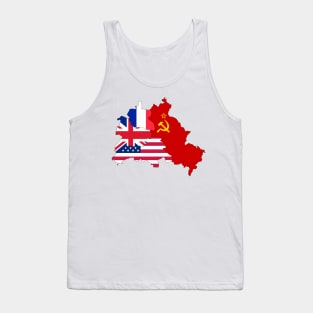 berlin east west flag Tank Top